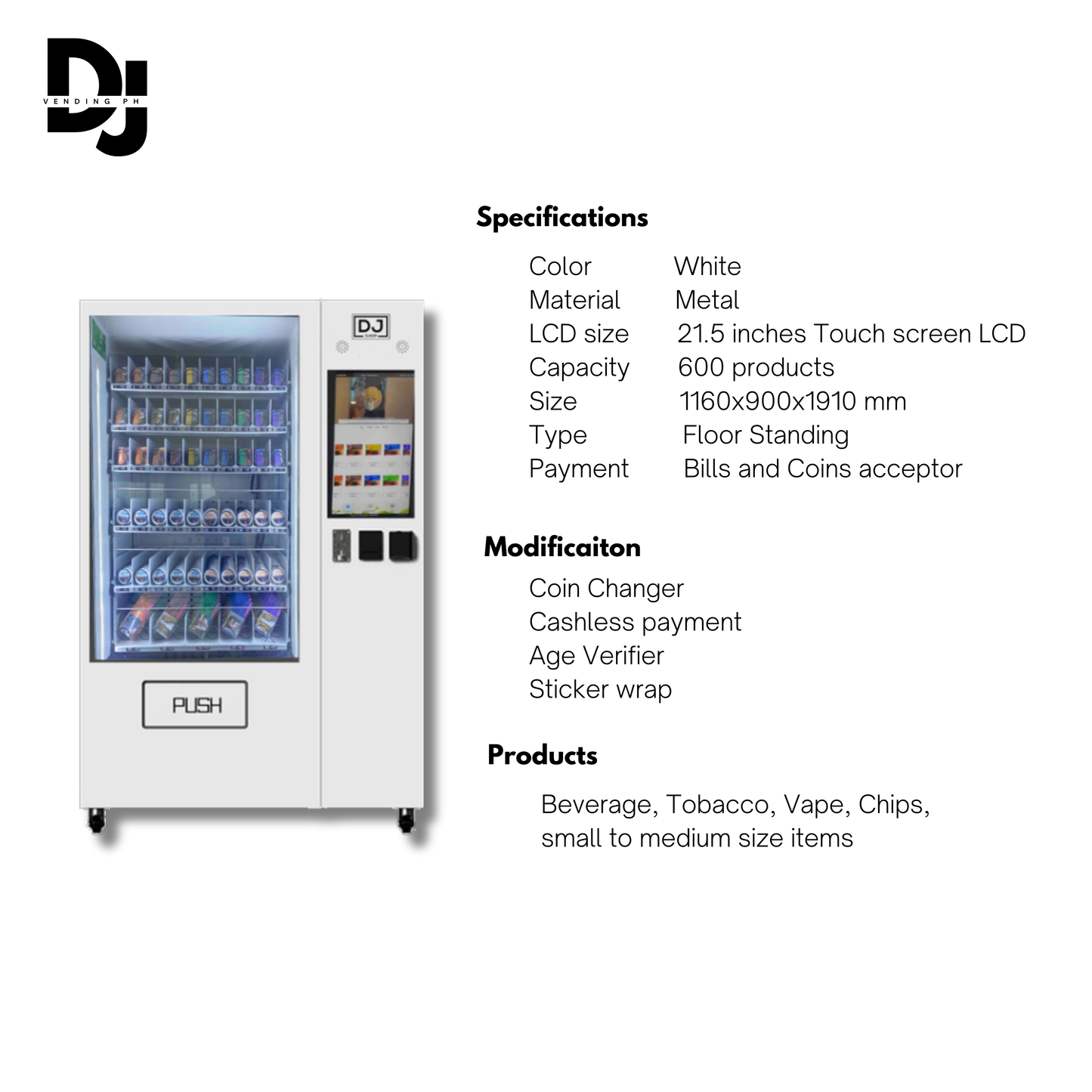 XL Vending Machine Rental