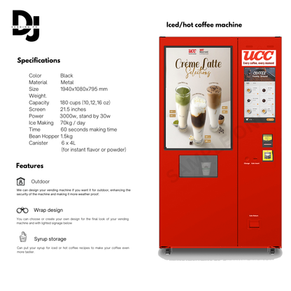 Hot and Iced Coffee Vending Machine